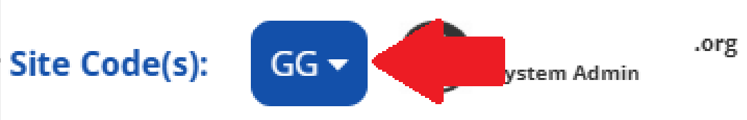 Press the blue dropdown