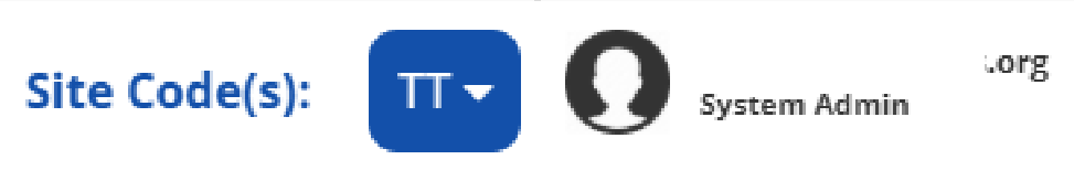 Verify site changed by viewing two-letter code