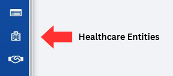 Healthcare Entities button