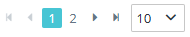 Pagination arrows at bottom of list